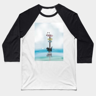 Ocean Blue Dreams Baseball T-Shirt